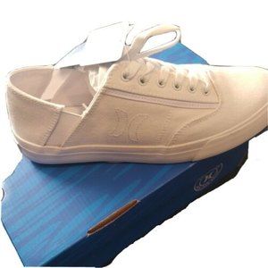 Hurley Men's Hobart Lace Canvas Sneakers White Size 8.5 Med